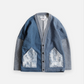 FDMTL BORO PATCHWORK CARDIGAN 5YR WASH (INDIGO)
