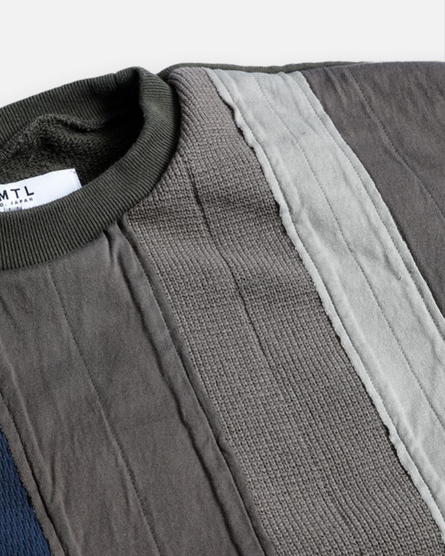 FDMTL OBI-STRIP SWEAT SHIRT (NAVY)