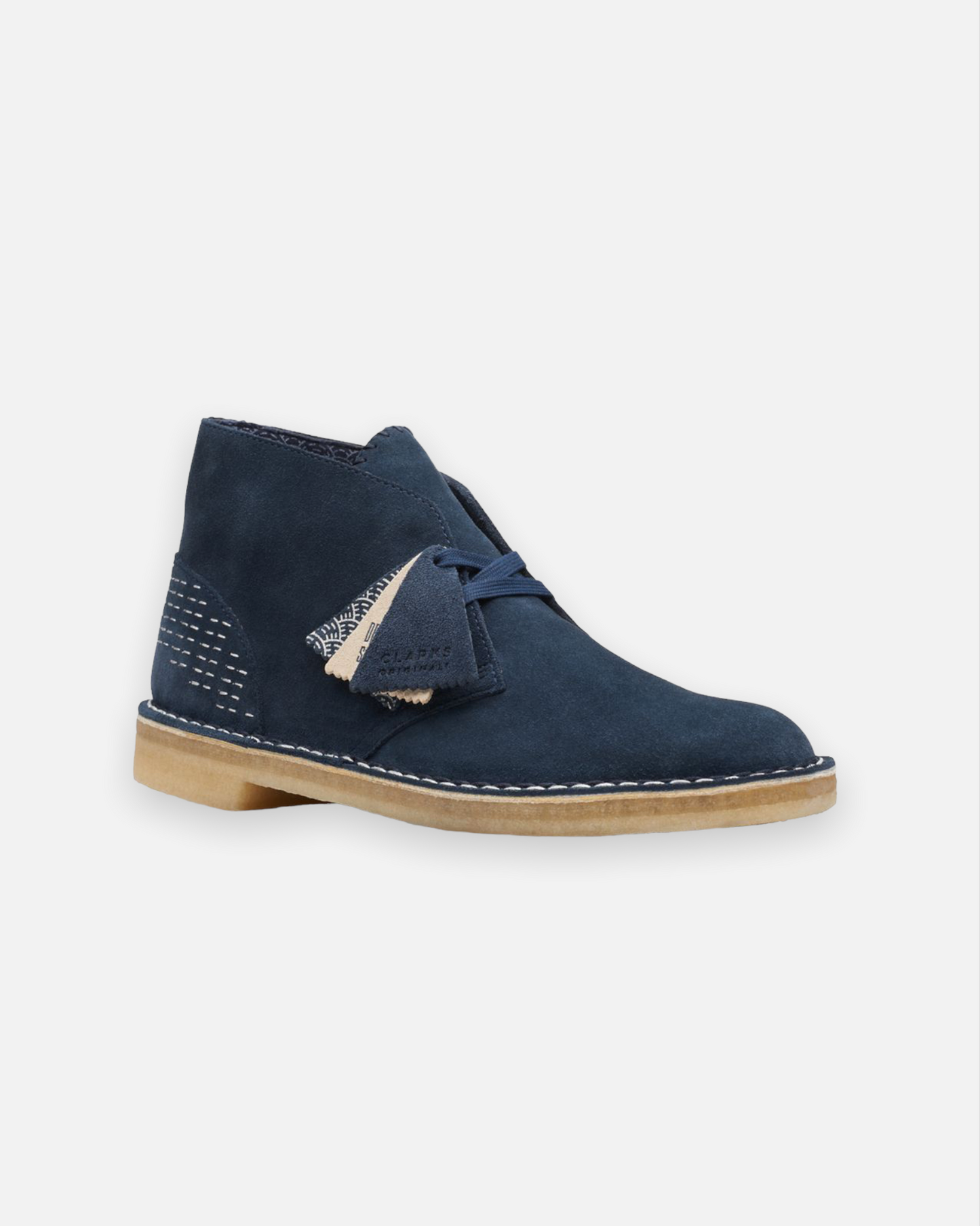 CLARKS ORIGINALS DESERT BOOT (NAVY SASHIKO)