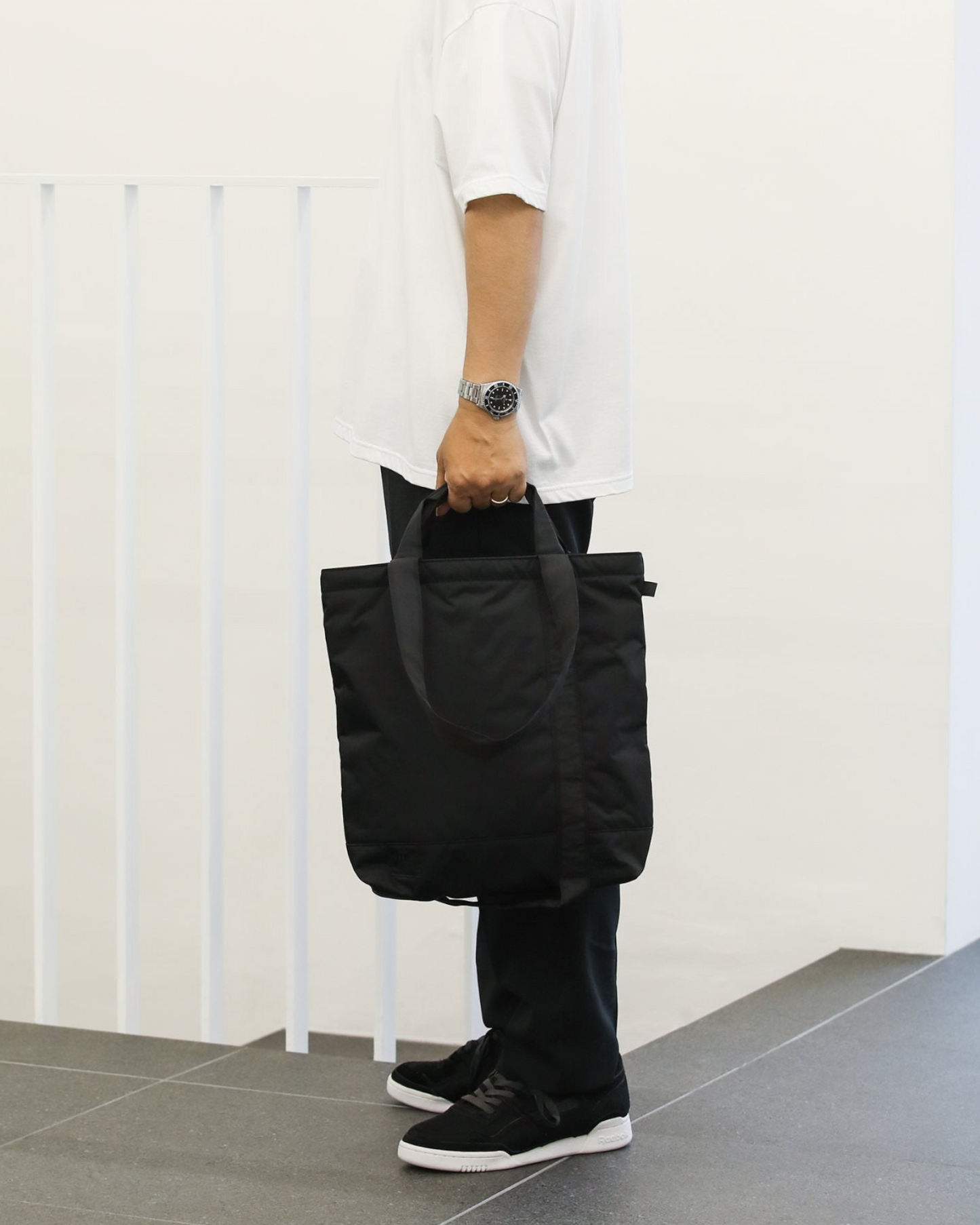 RAMIDUS TOTE BAG M (BLACK) - B017023
