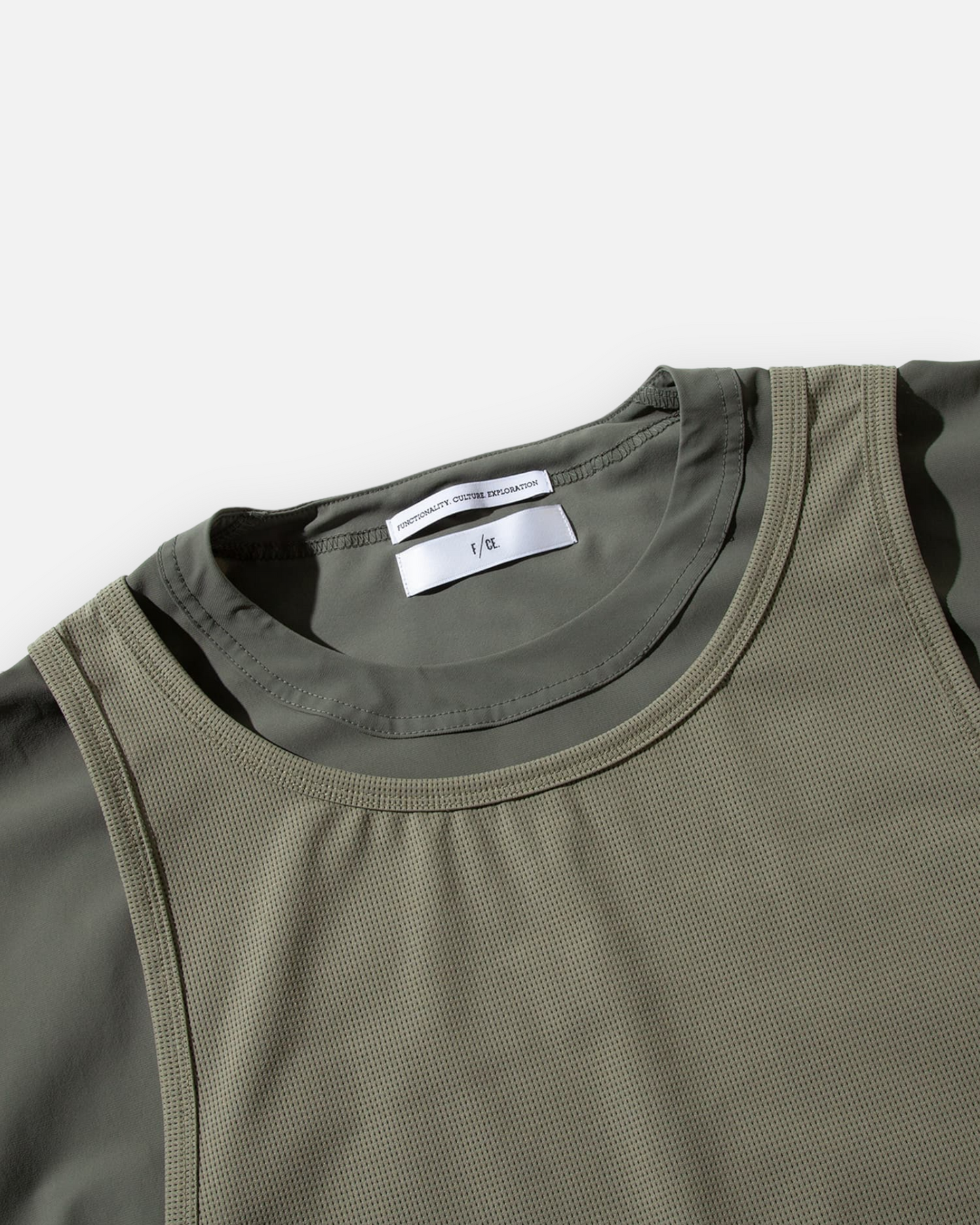 F/CE LAYERED COOL TOUCH TEE (SAGE GREEN)