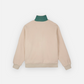 BRAIN DEAD YIN YANG HALF ZIP JACKET (CREAM)
