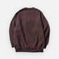 NAUTICA KNIT ACTIVE HEAVY WEIGHT SWEAT GARMENT DYED ARCHLOGO CREW (BURGUNDY, 6WW)