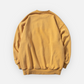 NAUTICA KNIT ACTIVE HEAVY WEIGHT SWEAT GARMENT DYED ARCHLOGO CREW (MASTARD, 7TW)