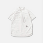 AND WANDER CORDURA TYPEWRITER SHORT SLEEVE OVER SHIRT (WHITE)