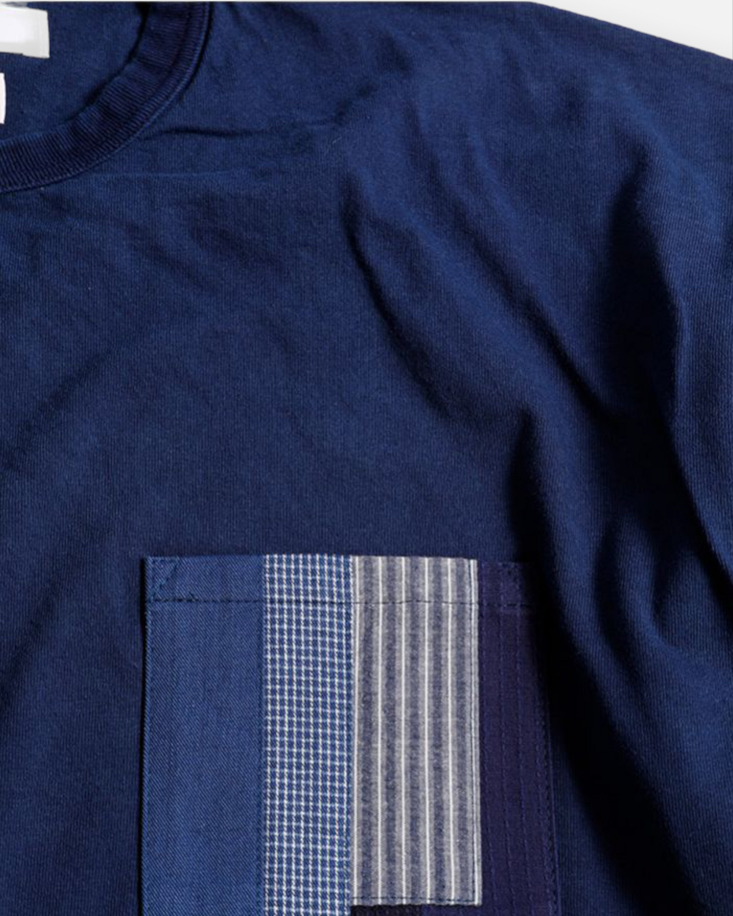FDMTL OBI-STRIP INDIGO TEE (INDIGO)