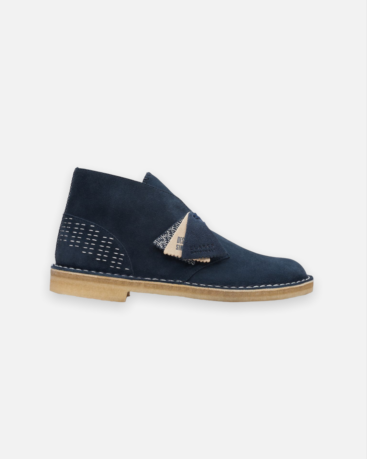 CLARKS ORIGINALS DESERT BOOT (NAVY SASHIKO)