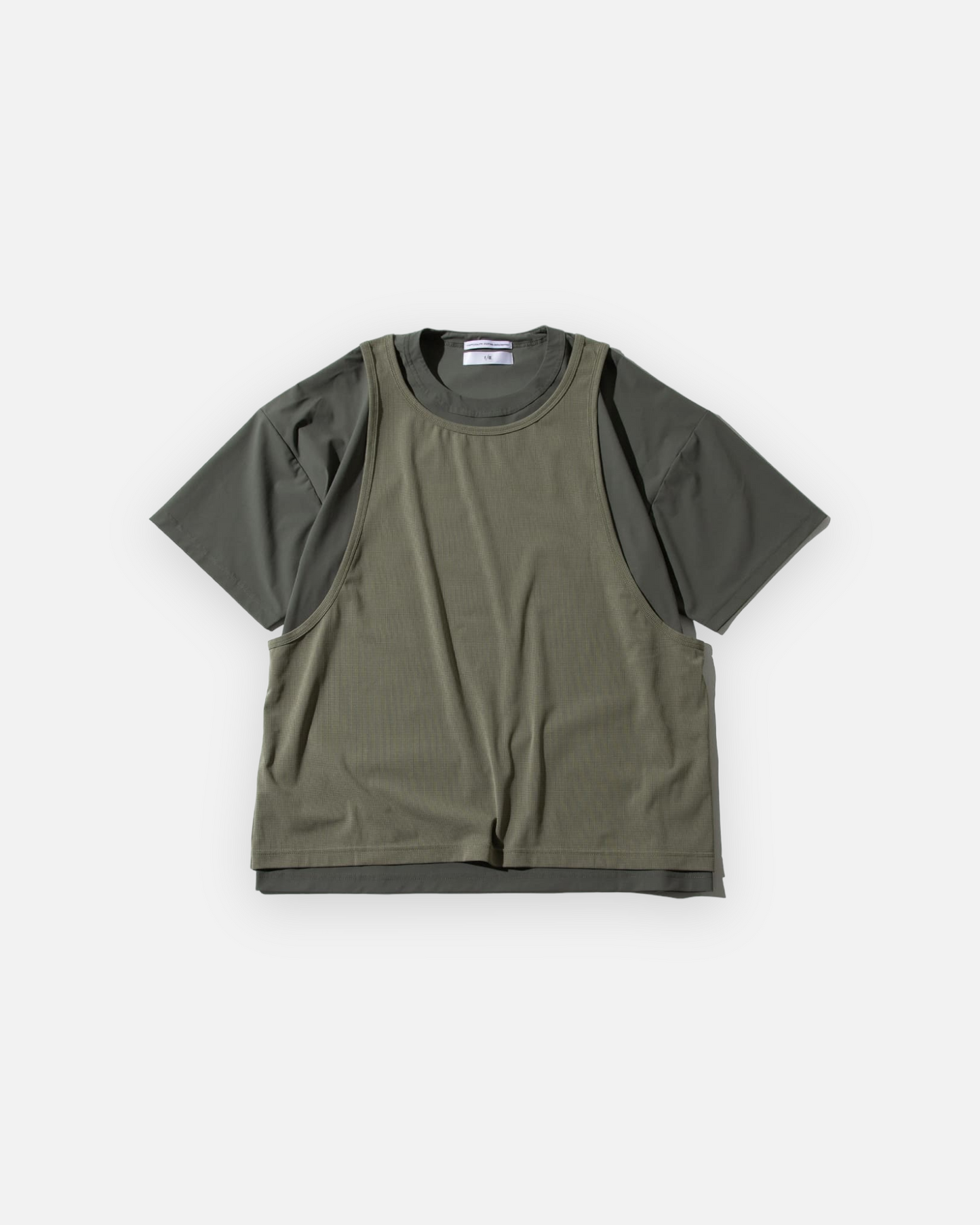 F/CE LAYERED COOL TOUCH TEE (SAGE GREEN)