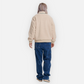 BRAIN DEAD YIN YANG HALF ZIP JACKET (CREAM)