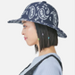 PAISLEY WIDE BRIM CASUAL (DARK BLUE/WHITE)