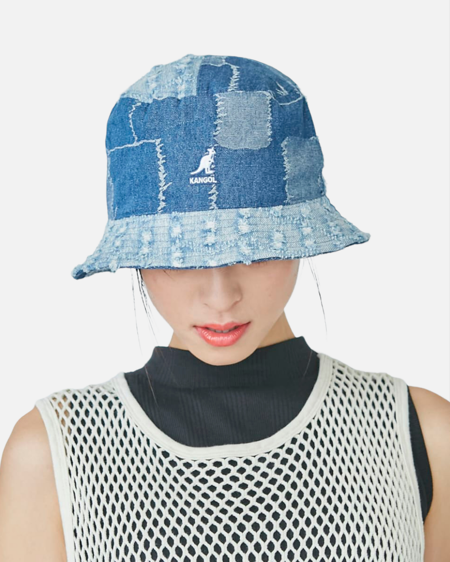 DENIM MASHUP BUCKET (MEDIUM BLUE)