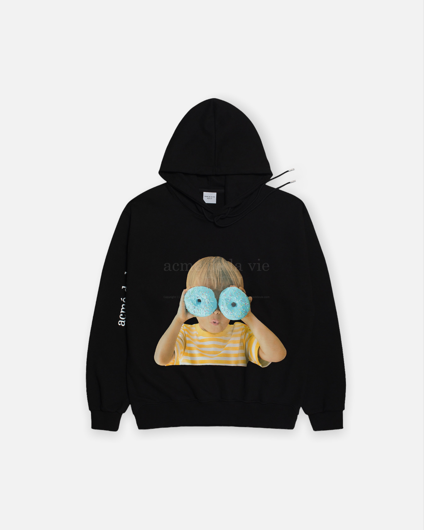 ADLV BABY FACE HOODIE BLACK DONUTS 6 (BLACK)