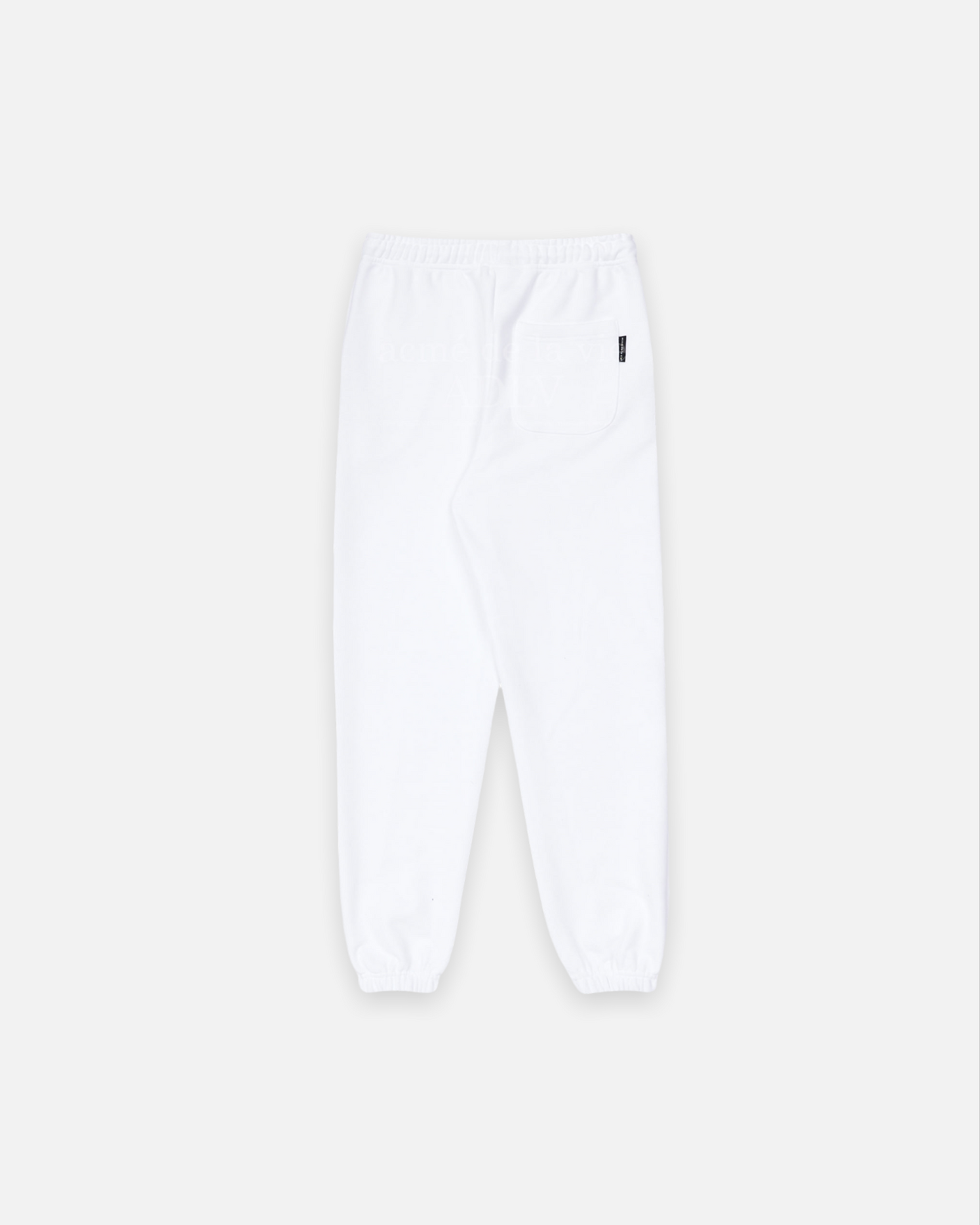 ADLV x LISA A LOGO EMBLEM PATCH TRAINING PANTS (WHITE)