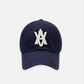 ADLV x LISA A LOGO EMBLEM CHAIN EMBOSSING PATCH BALL CAP (NAVY)