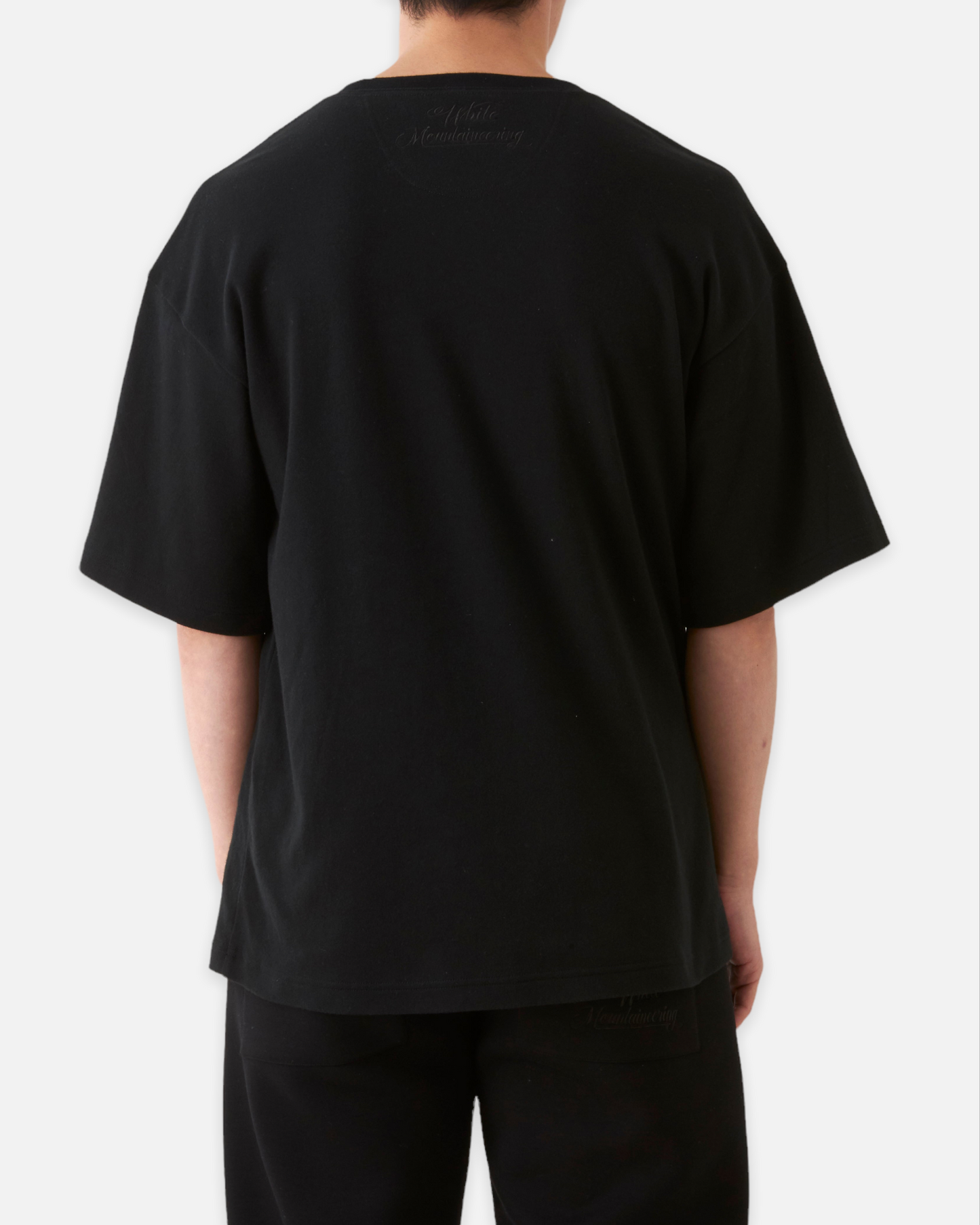 WM LOGO EMBROIDERY POCKET T-SHIRT (BLACK)