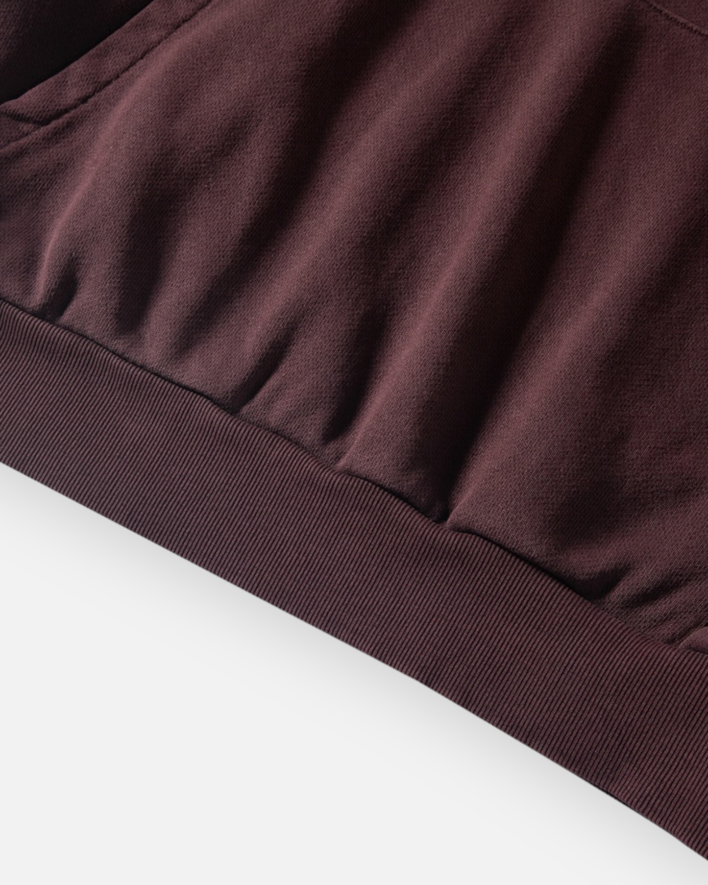 NAUTICA KNIT ACTIVE HEAVY WEIGHT SWEAT GARMENT DYED ARCHLOGO HOODIE (BURGUNDY, 6WW)