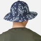 PAISLEY WIDE BRIM CASUAL (DARK BLUE/WHITE)