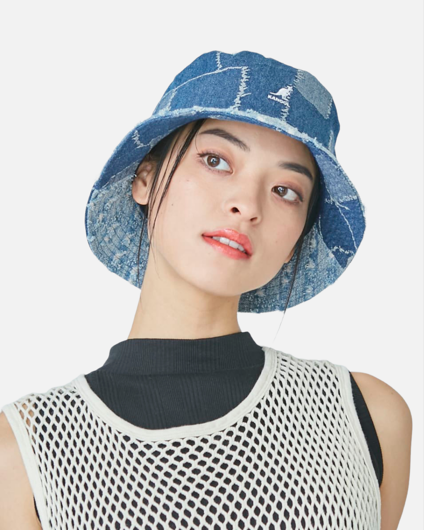 DENIM MASHUP BUCKET (MEDIUM BLUE)