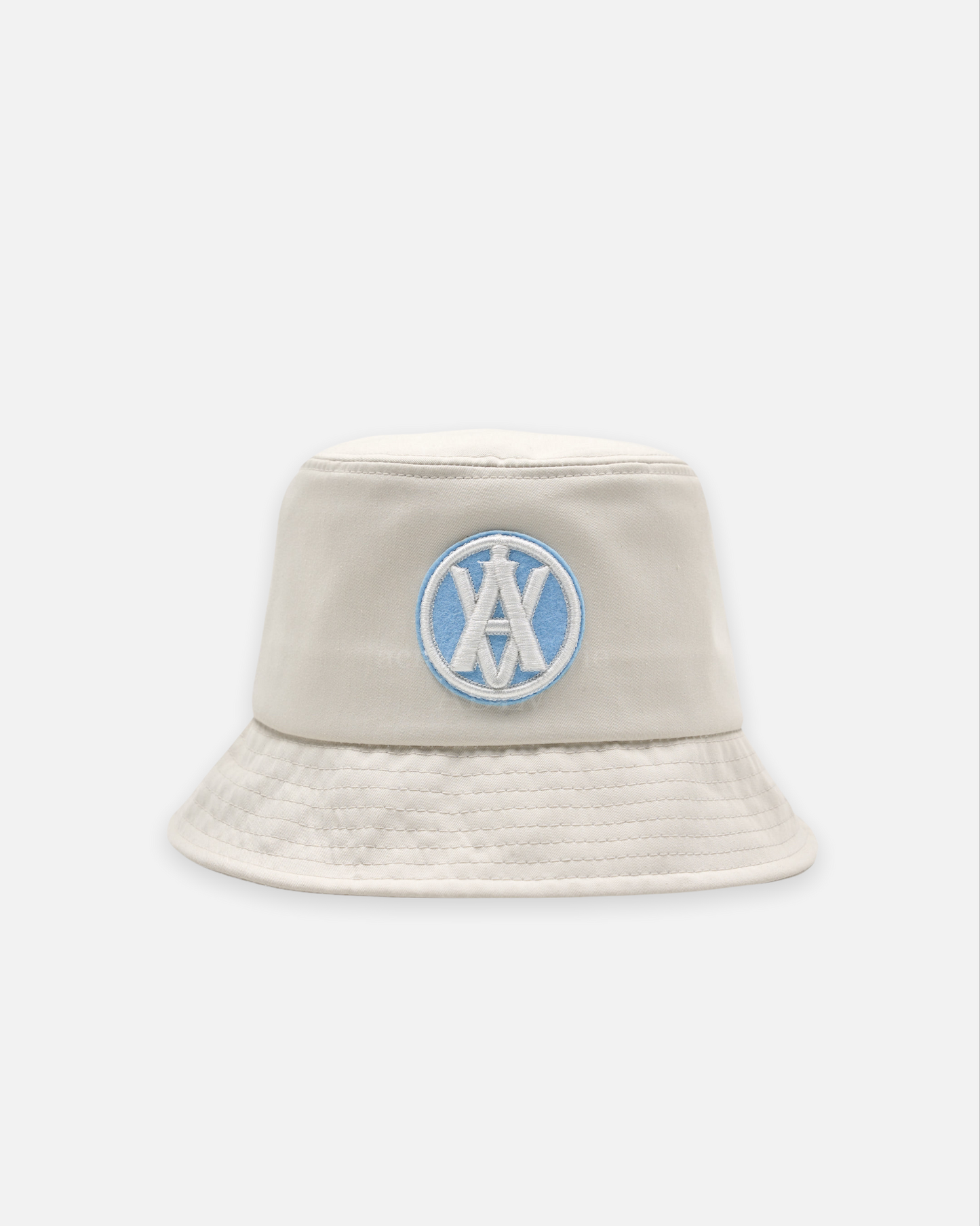 ADLV x LISA A LOGO CIRCLE EMBLEM EMBOSSING PATCH BUCKET HAT (CREAM)