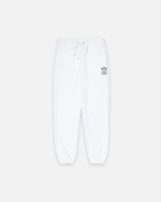 ADLV x LISA A LOGO EMBLEM PATCH TRAINING PANTS (WHITE)