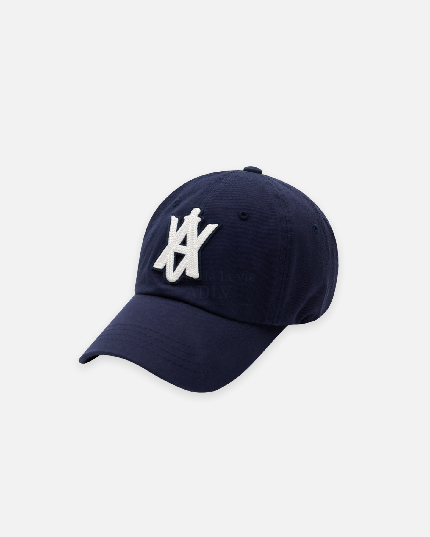 ADLV x LISA A LOGO EMBLEM CHAIN EMBOSSING PATCH BALL CAP (NAVY)