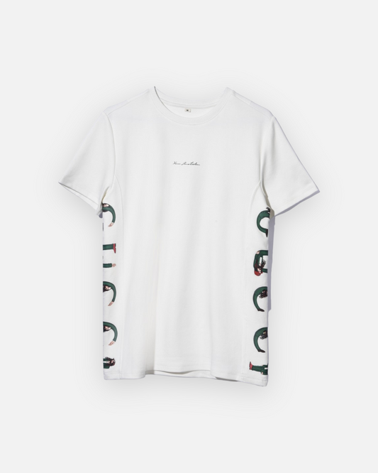 MF BY GCDC GREEN SIGNATURE TEE (WHITE)