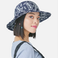 PAISLEY WIDE BRIM CASUAL (DARK BLUE/WHITE)