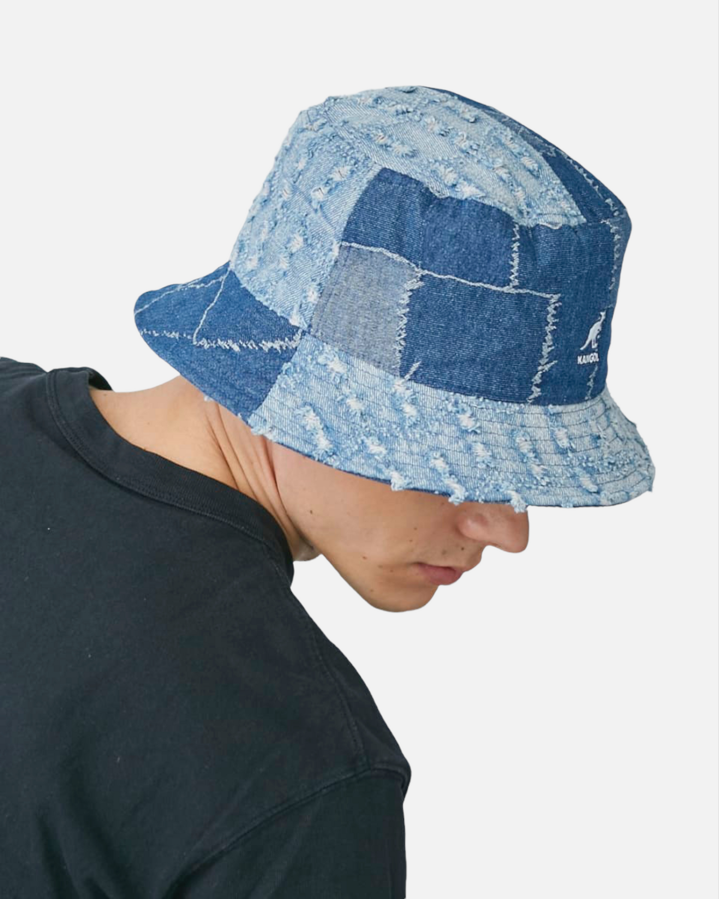 DENIM MASHUP BUCKET (MEDIUM BLUE)