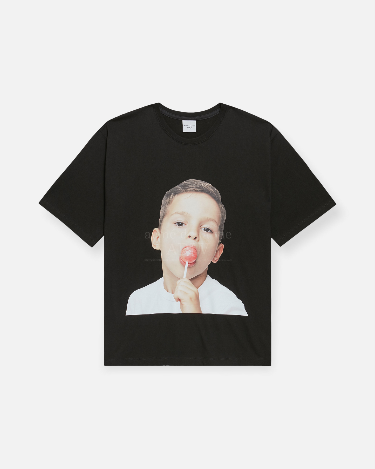 ADLV BABY FACE SHORT SLEEVE T-SHIRT BLACK CANDY (BLACK)