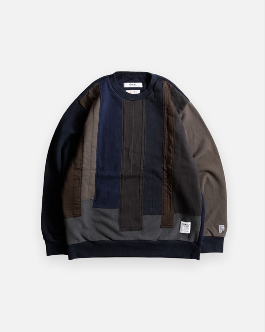 FDMTL OBI-STRIP SWEAT SHIRT (NAVY)