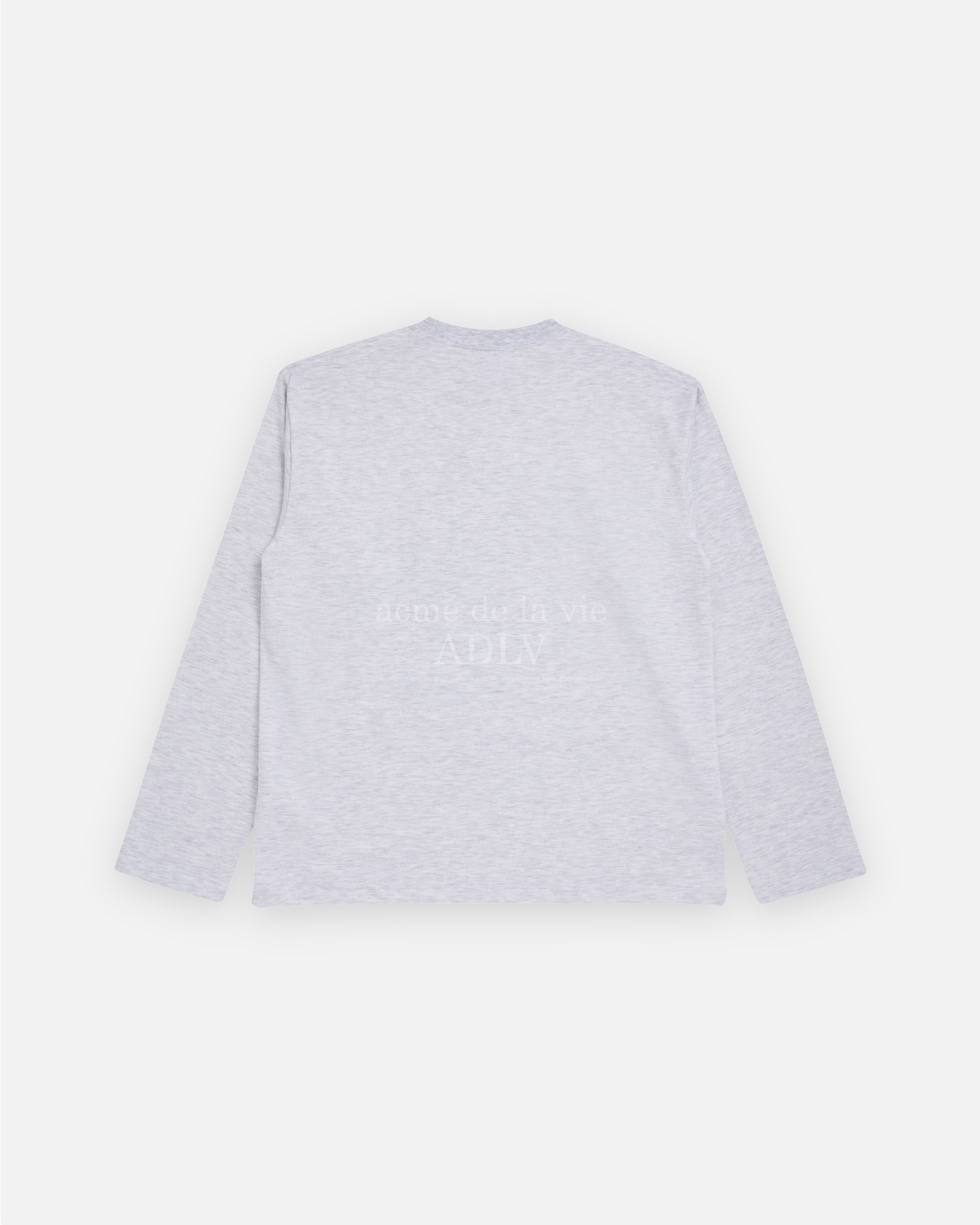 RAINBOW GRADATION ARTWORK LONG SLEEVE T-SHIRT MELANGE