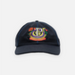 POP FLORAL CREST SIXPANEL HAT (NAVY WOOL)