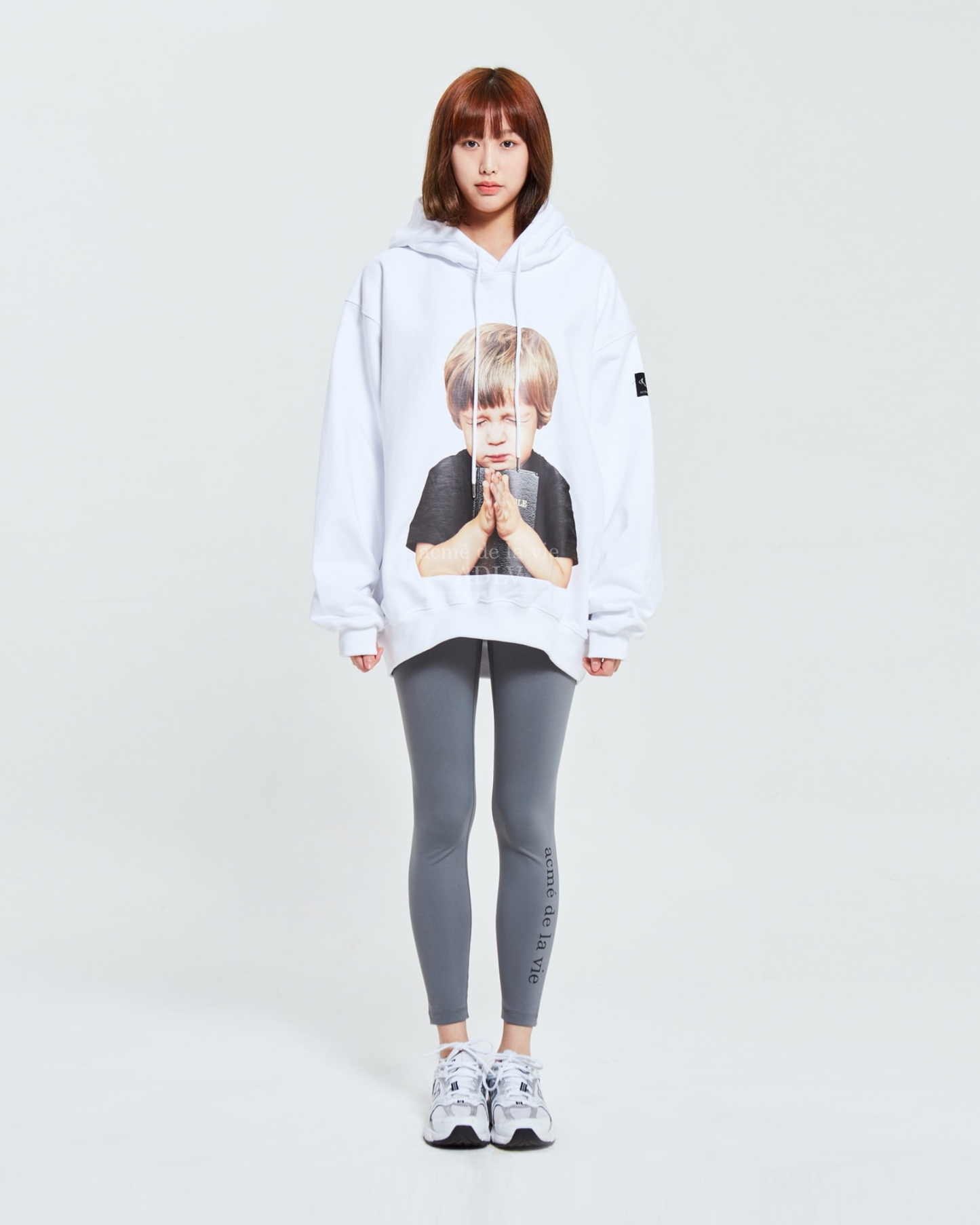 ADLV BABY FACE HOODIE WHITE PRAYER (WHITE)