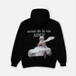 ADLV BABY FACE HOODIE BLACK SPORTS CAR GIRL (BLACK)