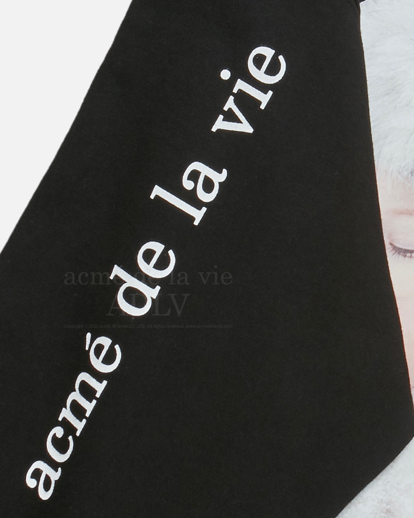 ADLV BABY FACE HOODIE BLACK SNOW (BLACK)
