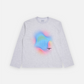 RAINBOW GRADATION ARTWORK LONG SLEEVE T-SHIRT MELANGE