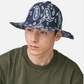 PAISLEY WIDE BRIM CASUAL (DARK BLUE/WHITE)