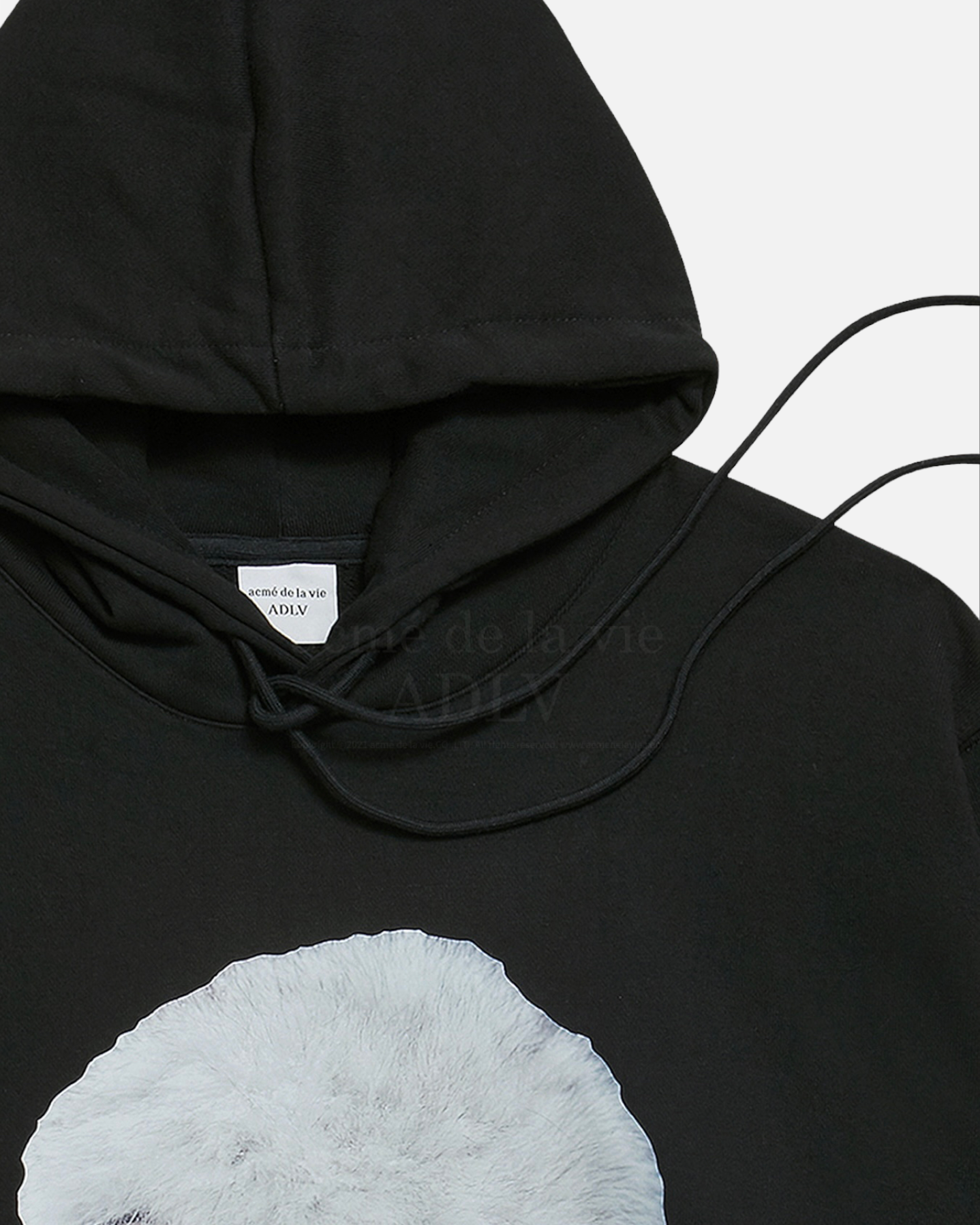 ADLV BABY FACE HOODIE BLACK SNOW (BLACK)