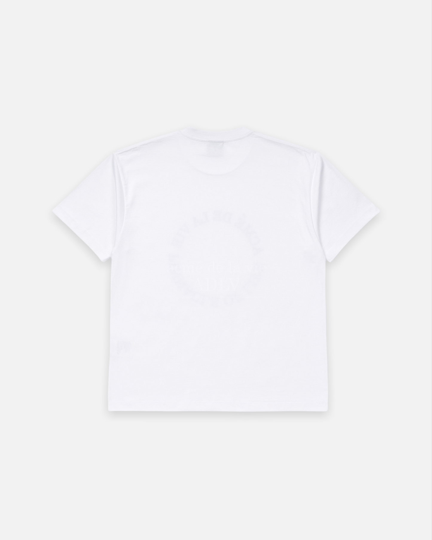 ADLV x LISA CIRCLE LOGO ARTWORK BASIC SHORT SLEEVE T-SHIRT (WHITE)