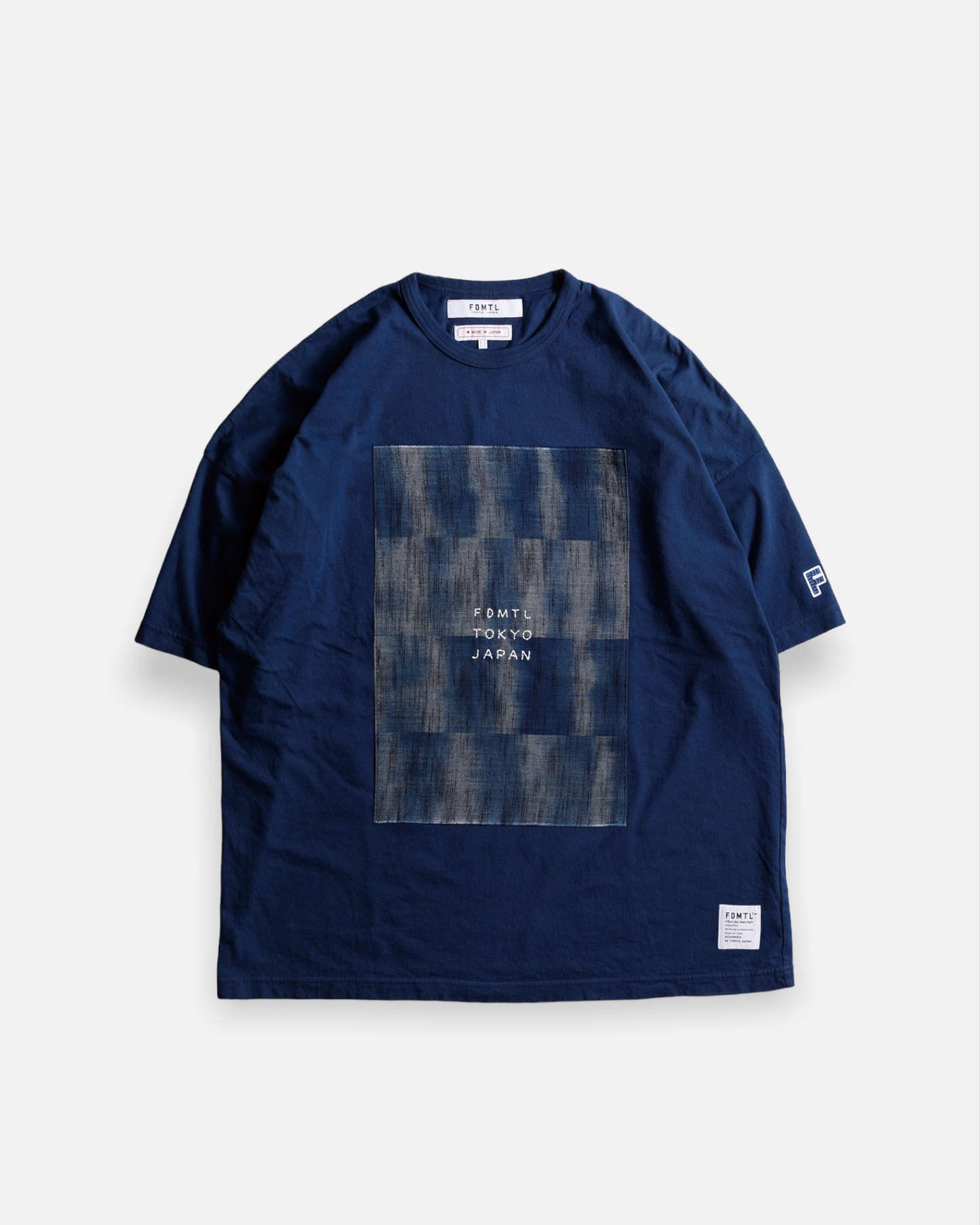 KASURI INDIGO WIDE TEE (INDIGO)