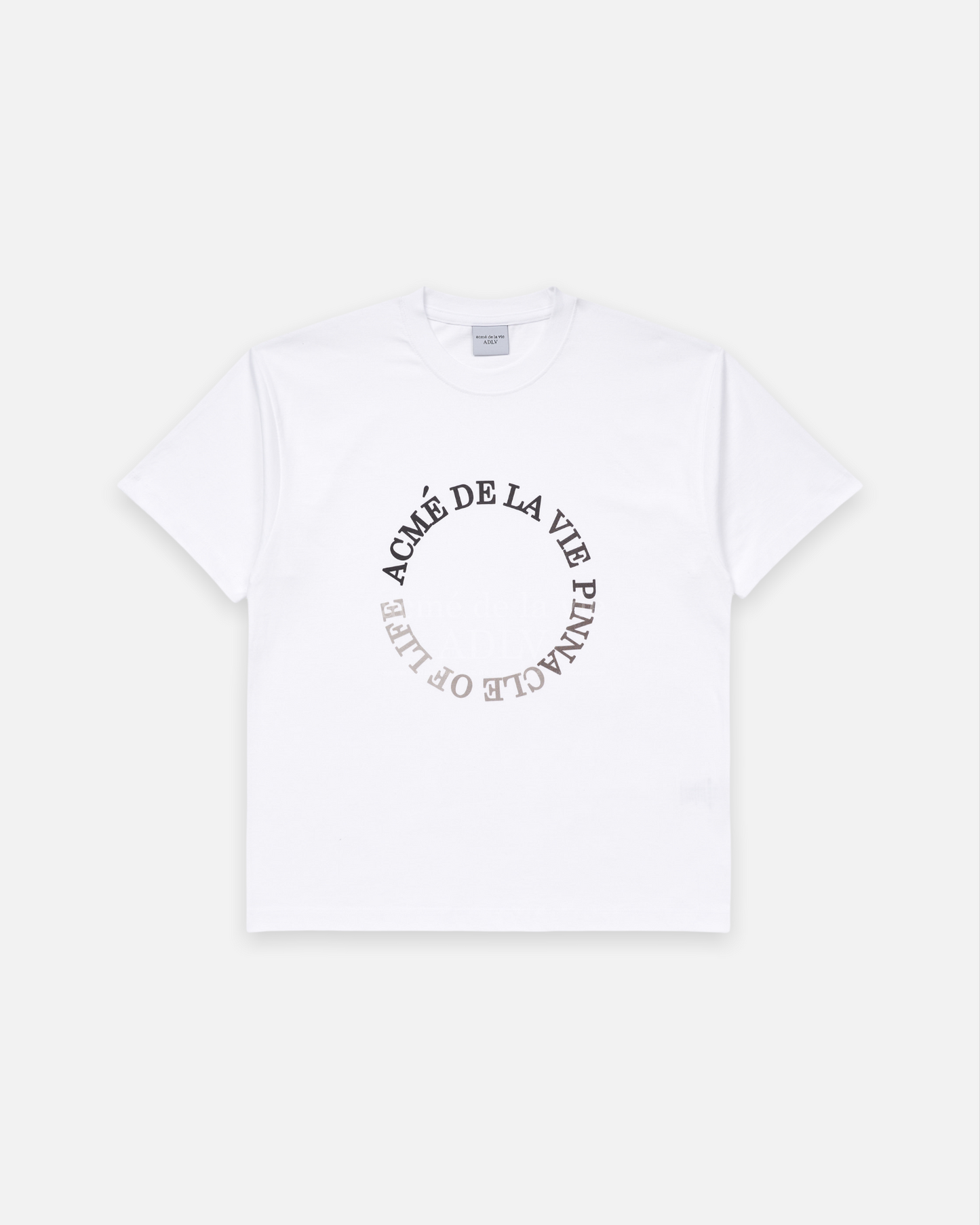 ADLV x LISA CIRCLE LOGO ARTWORK BASIC SHORT SLEEVE T-SHIRT (WHITE)