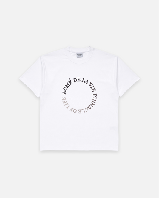 ADLV x LISA CIRCLE LOGO ARTWORK BASIC SHORT SLEEVE T-SHIRT (WHITE)