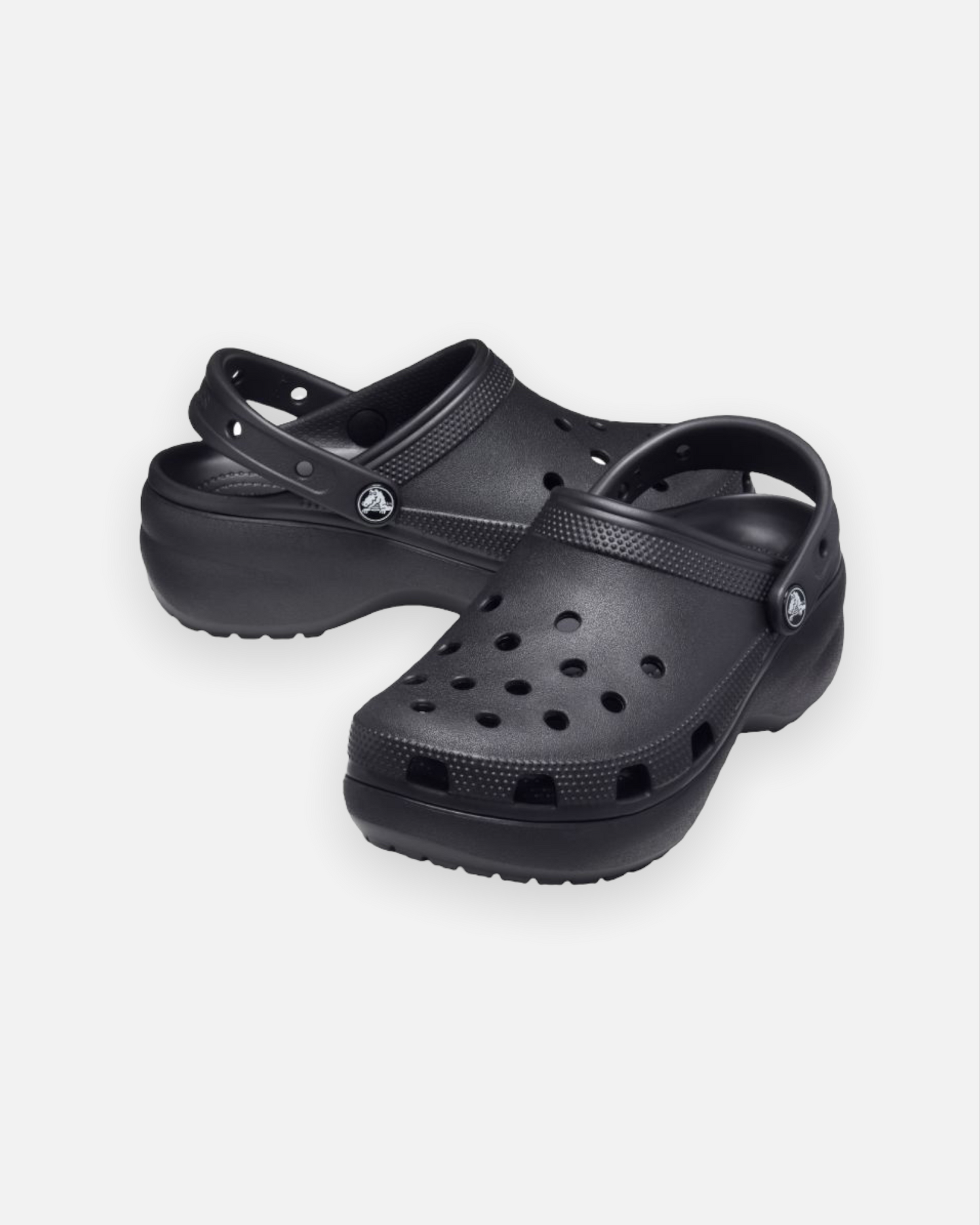 CROCS W CLASSIC PLATFORM CLOG (BLACK)