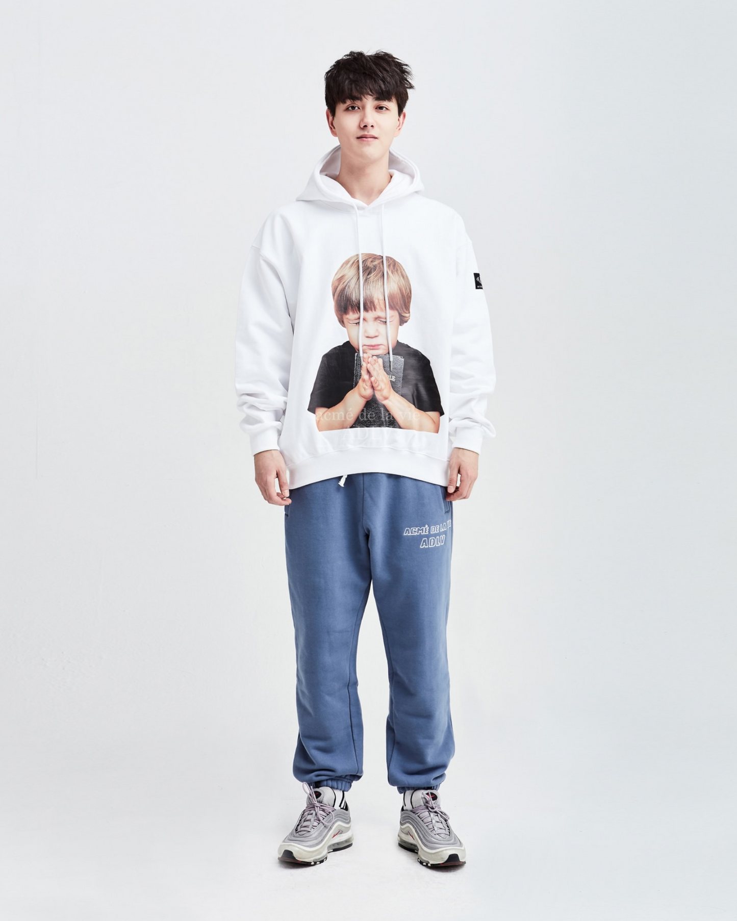 ADLV BABY FACE HOODIE WHITE PRAYER (WHITE)