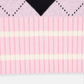 ADLV x LISA A LOGO PATTERN ARGYLE KINT VEST (PINK)