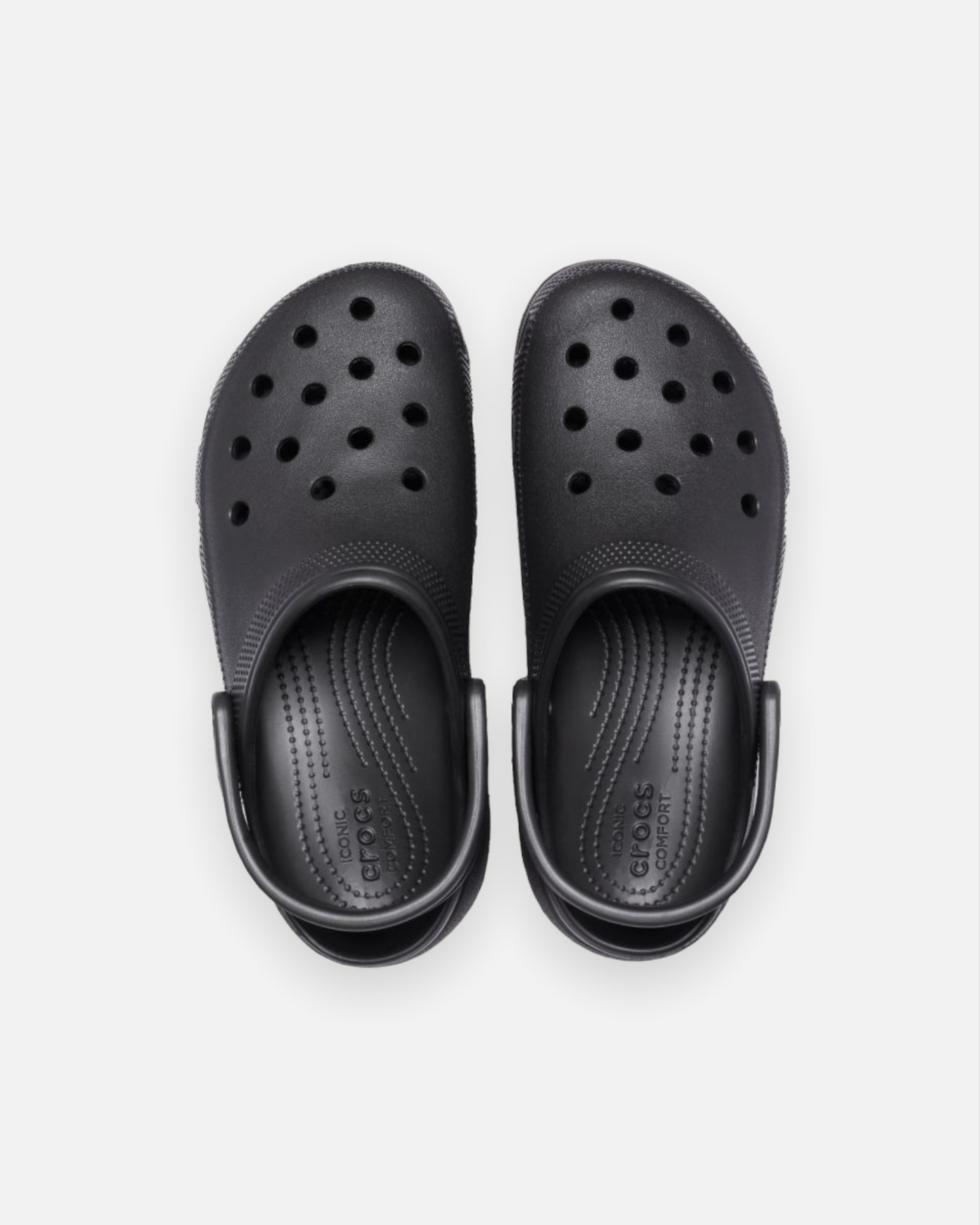 CROCS W CLASSIC PLATFORM CLOG (BLACK)
