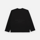 RAINBOW GRADATION ARTWORK LONG SLEEVE T-SHIRT BLACK