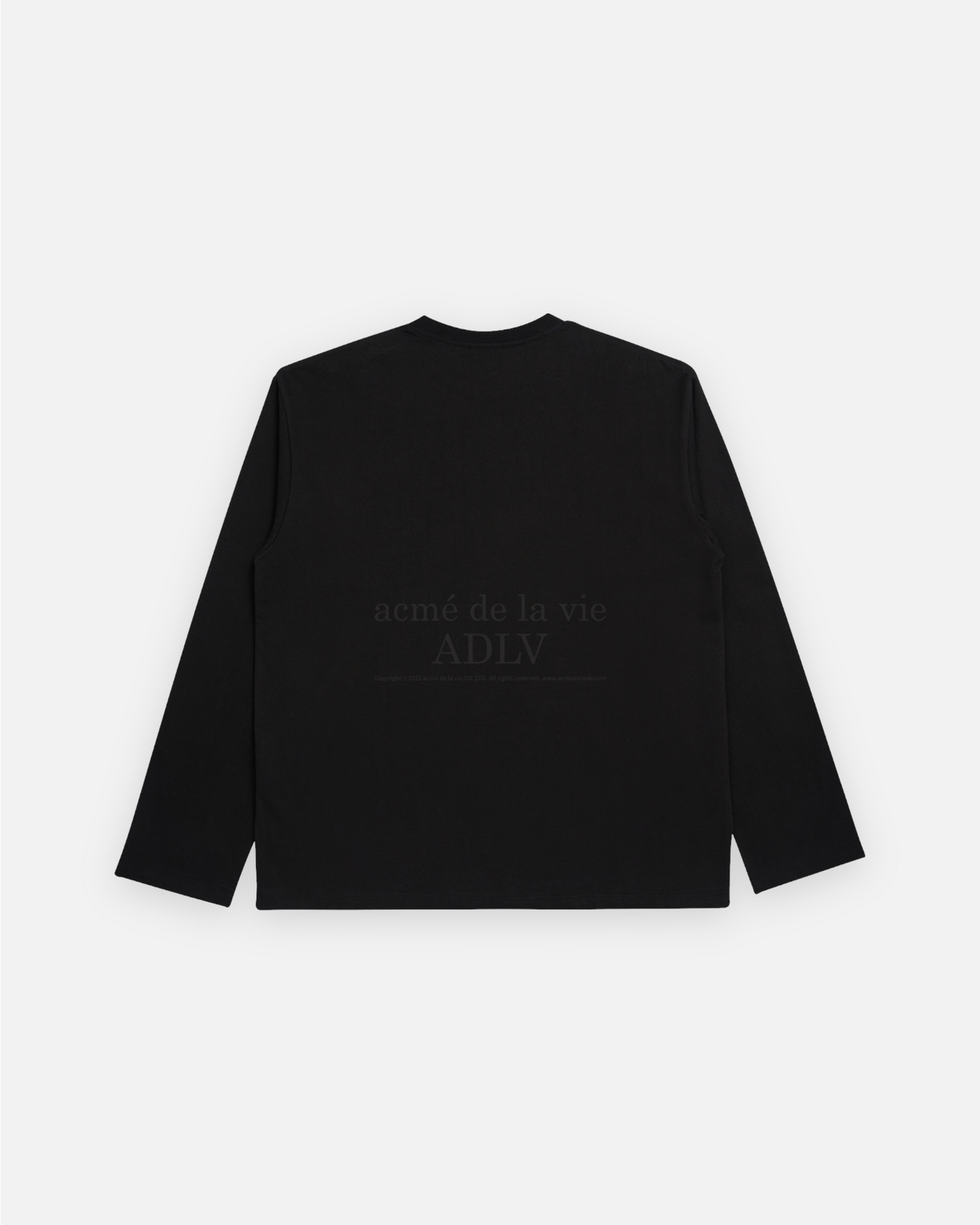 RAINBOW GRADATION ARTWORK LONG SLEEVE T-SHIRT BLACK