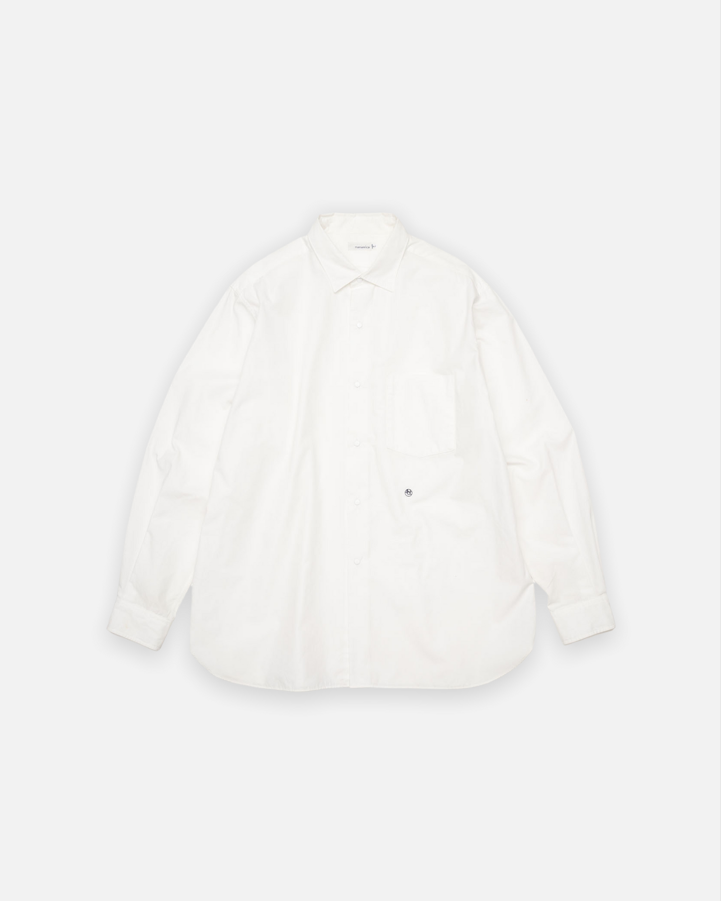 NANAMICA REGULAR COLLAR WIND SHIRT (OFF WHITE)