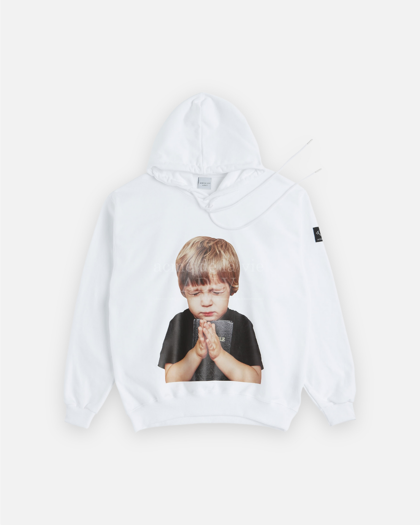 ADLV BABY FACE HOODIE WHITE PRAYER (WHITE)